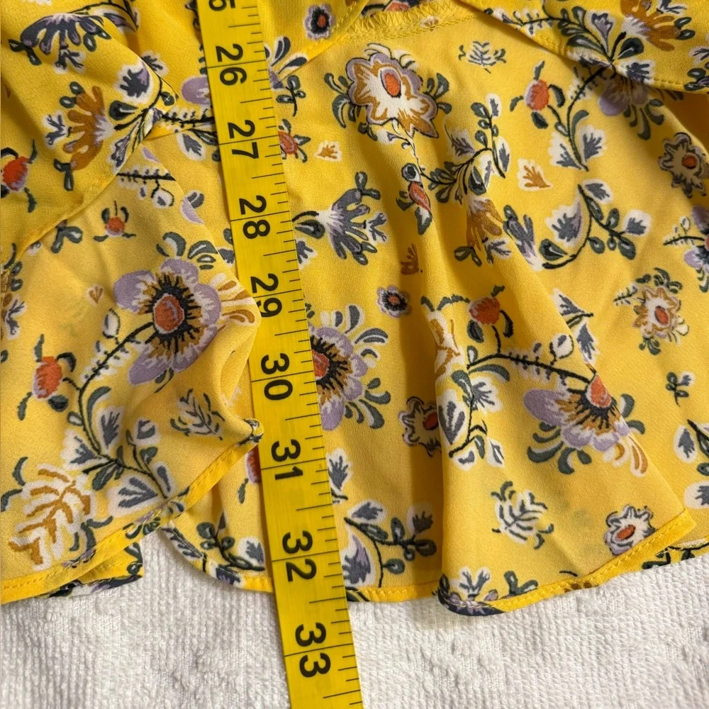 Max studio Floral Yellow Women's Skirt